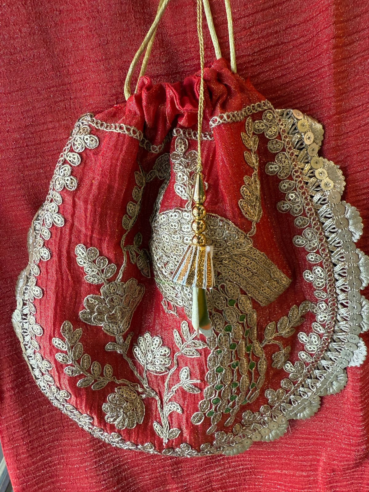 Traditional Tissue shimmer kurta