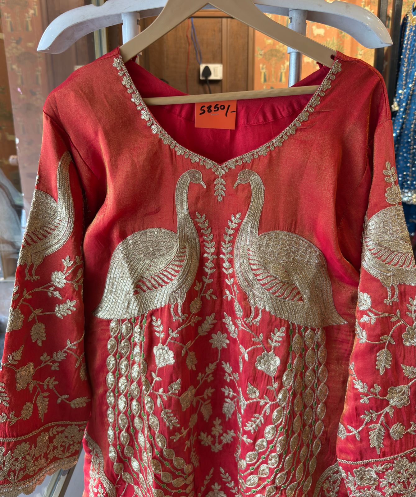 Traditional Tissue shimmer kurta