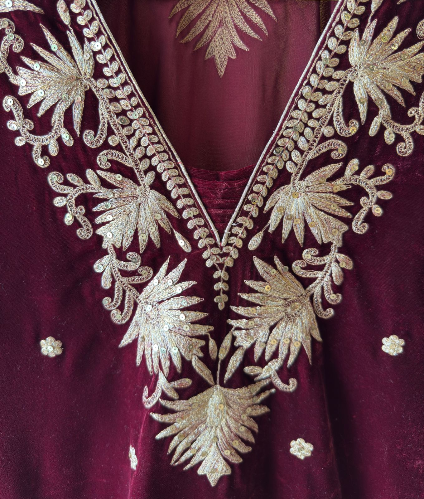 Straight Cut Velvet tunic