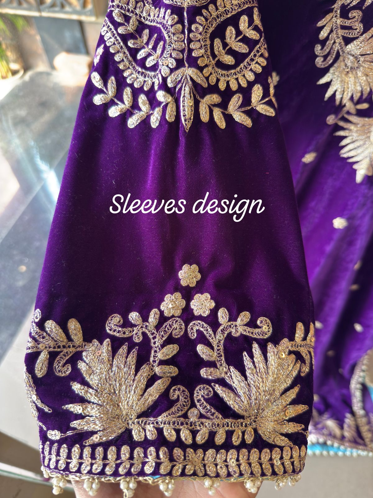 Straight Cut Velvet tunic