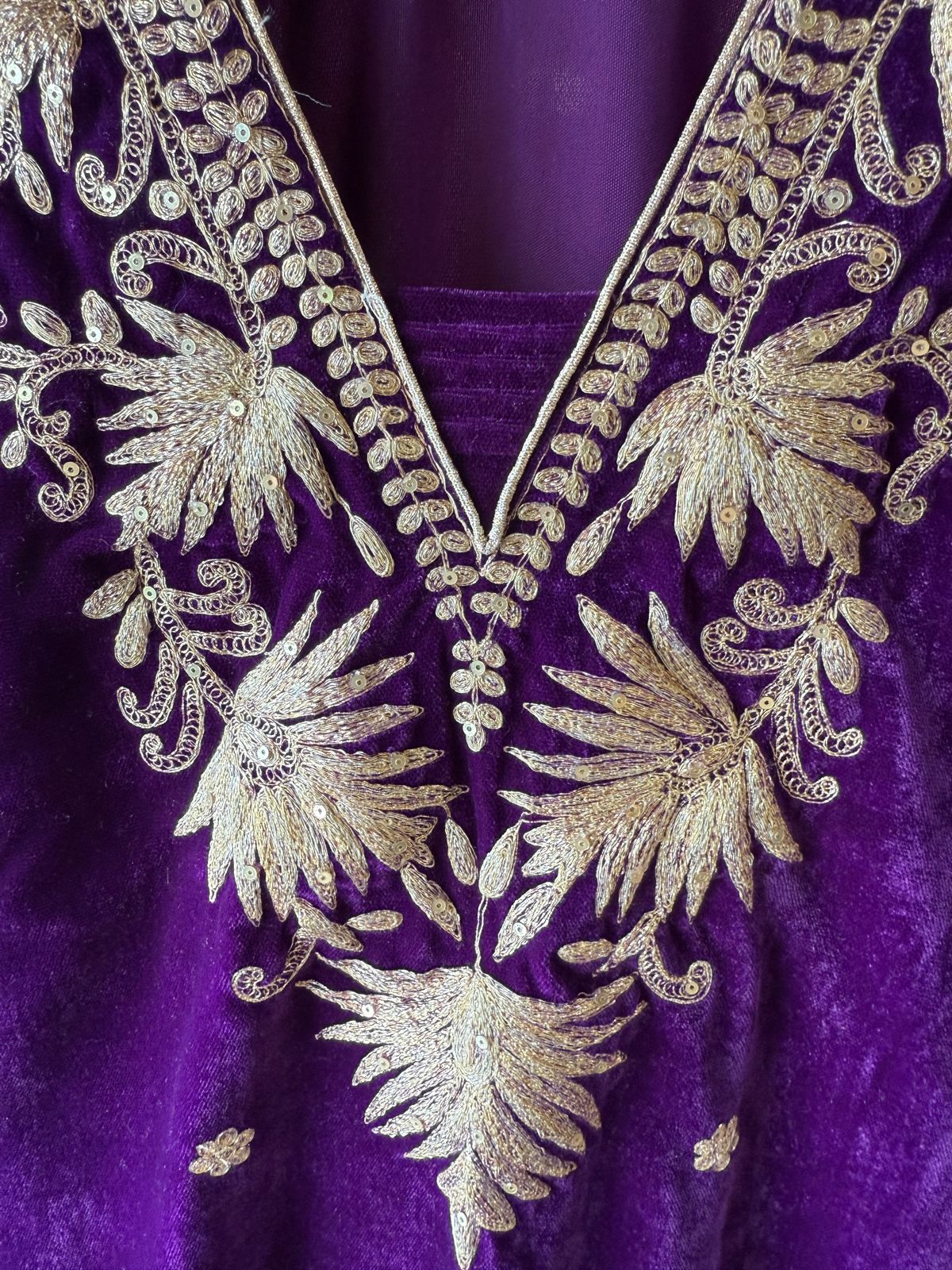 Straight Cut Velvet tunic