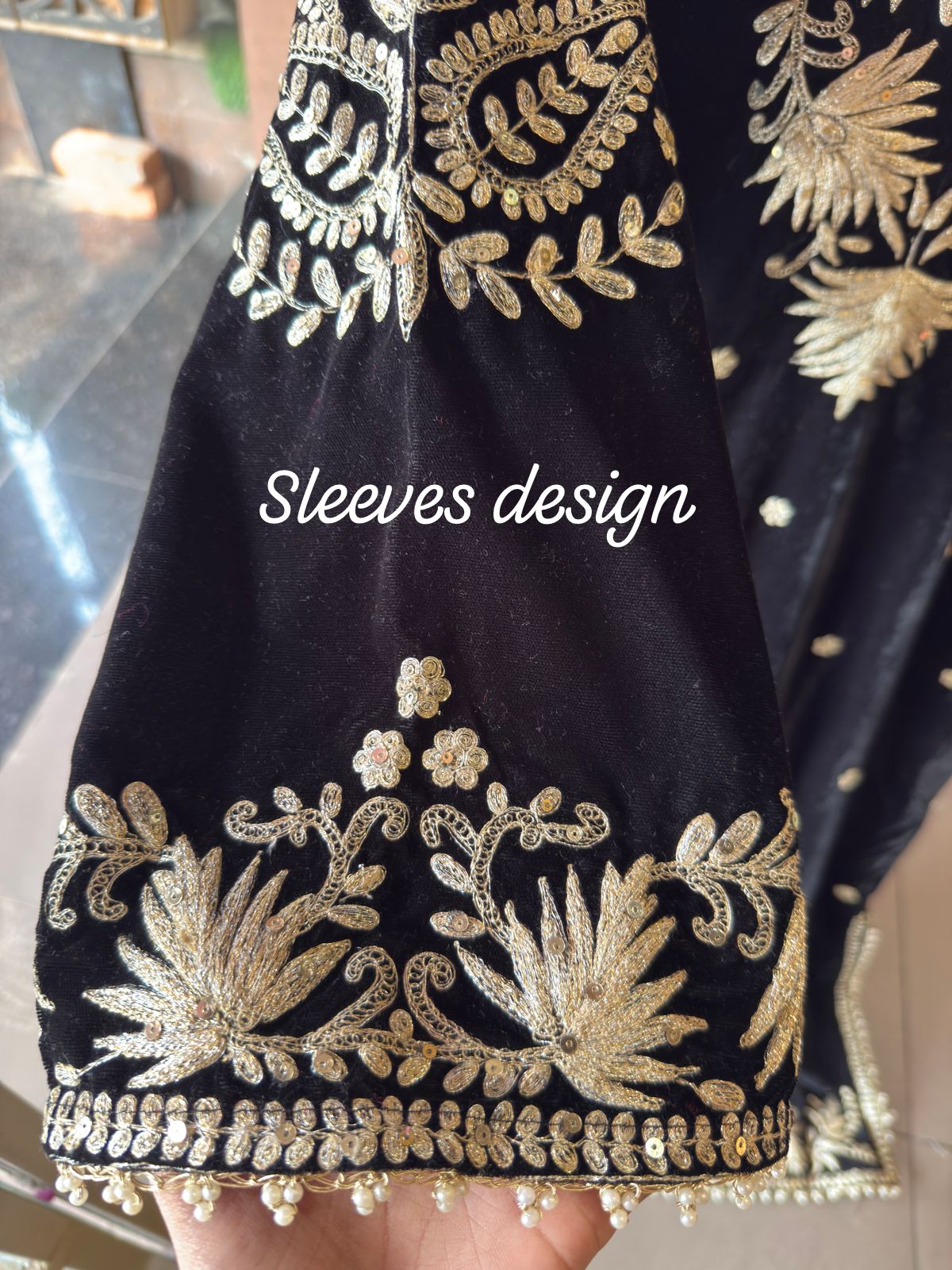 Straight Cut Velvet tunic