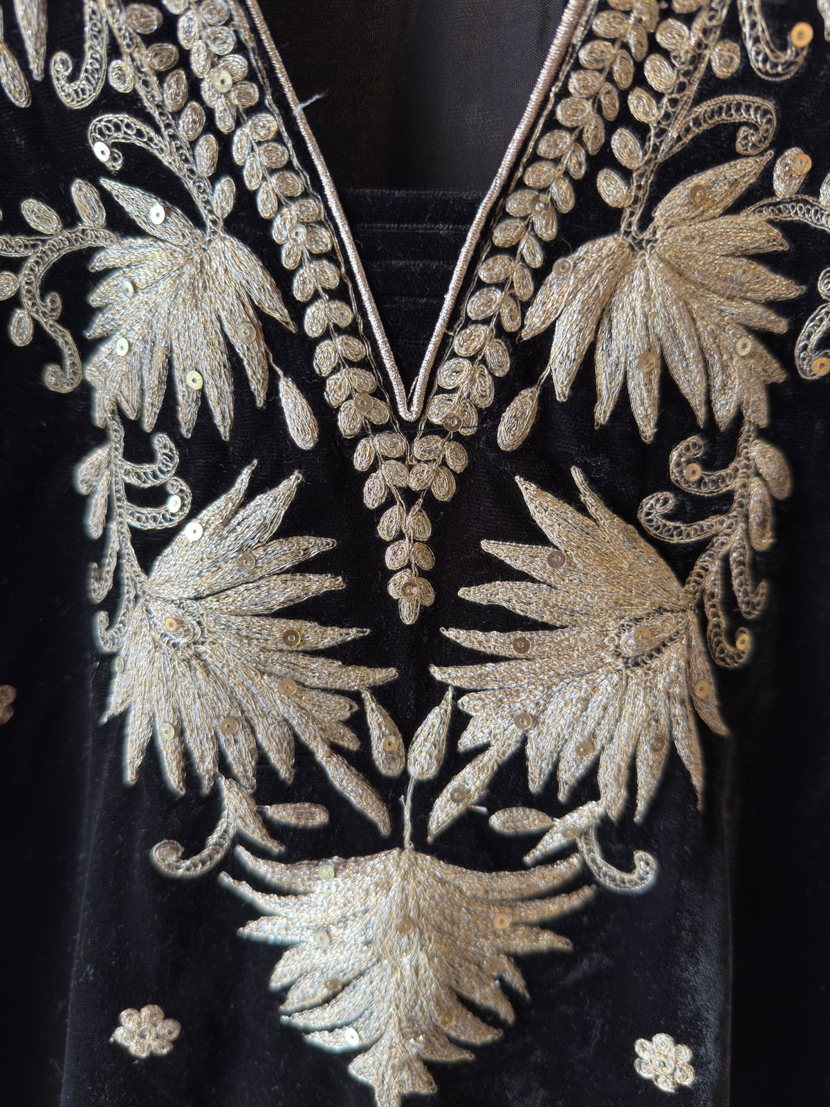 Straight Cut Velvet tunic