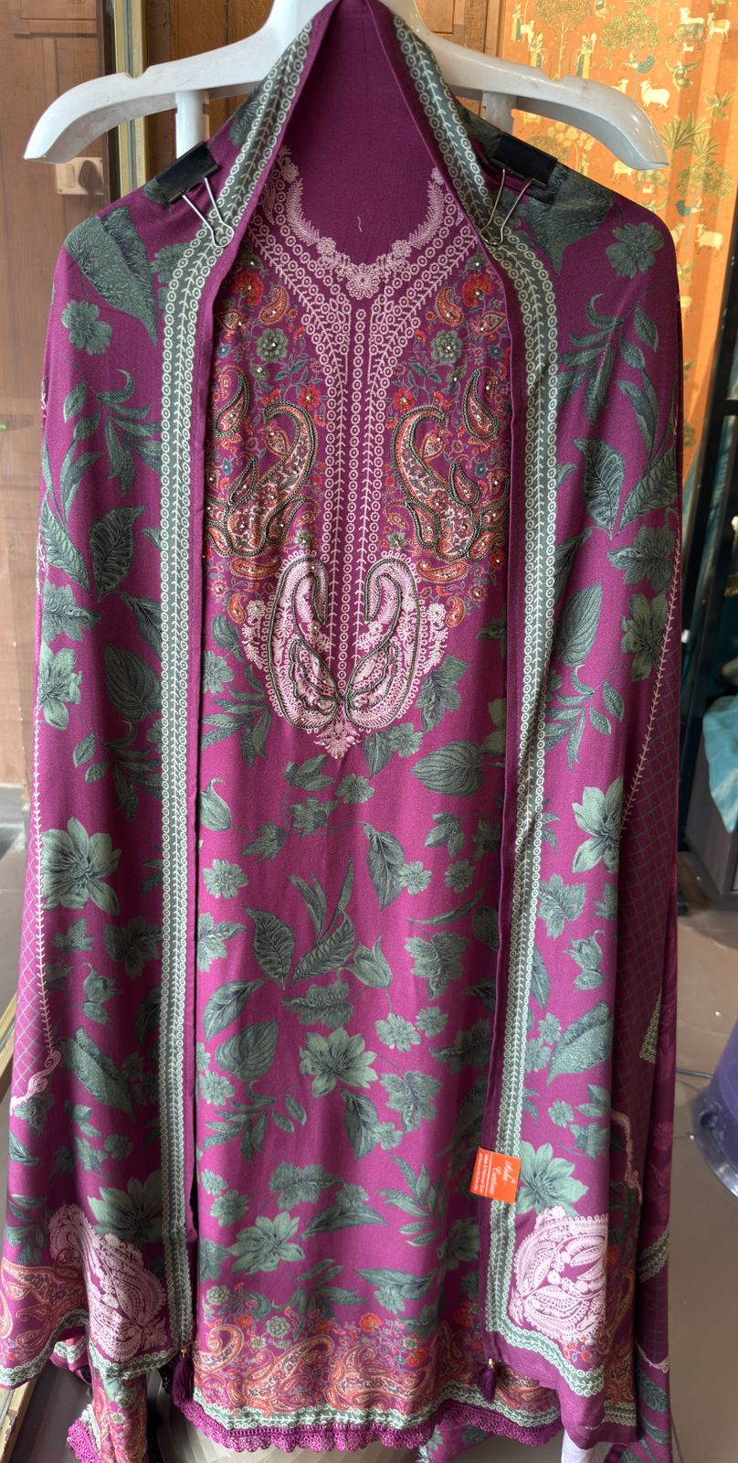 Digital printed pashmina Suits