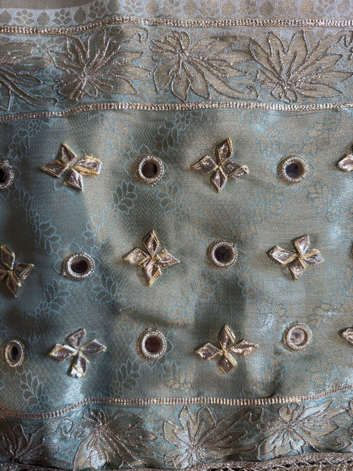 Striped pashmina Floral digital printed pashmina