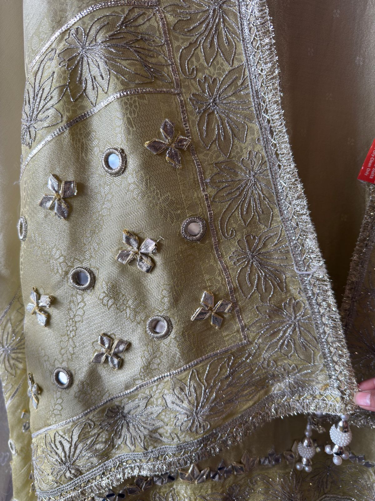 Striped pashmina Floral digital printed pashmina