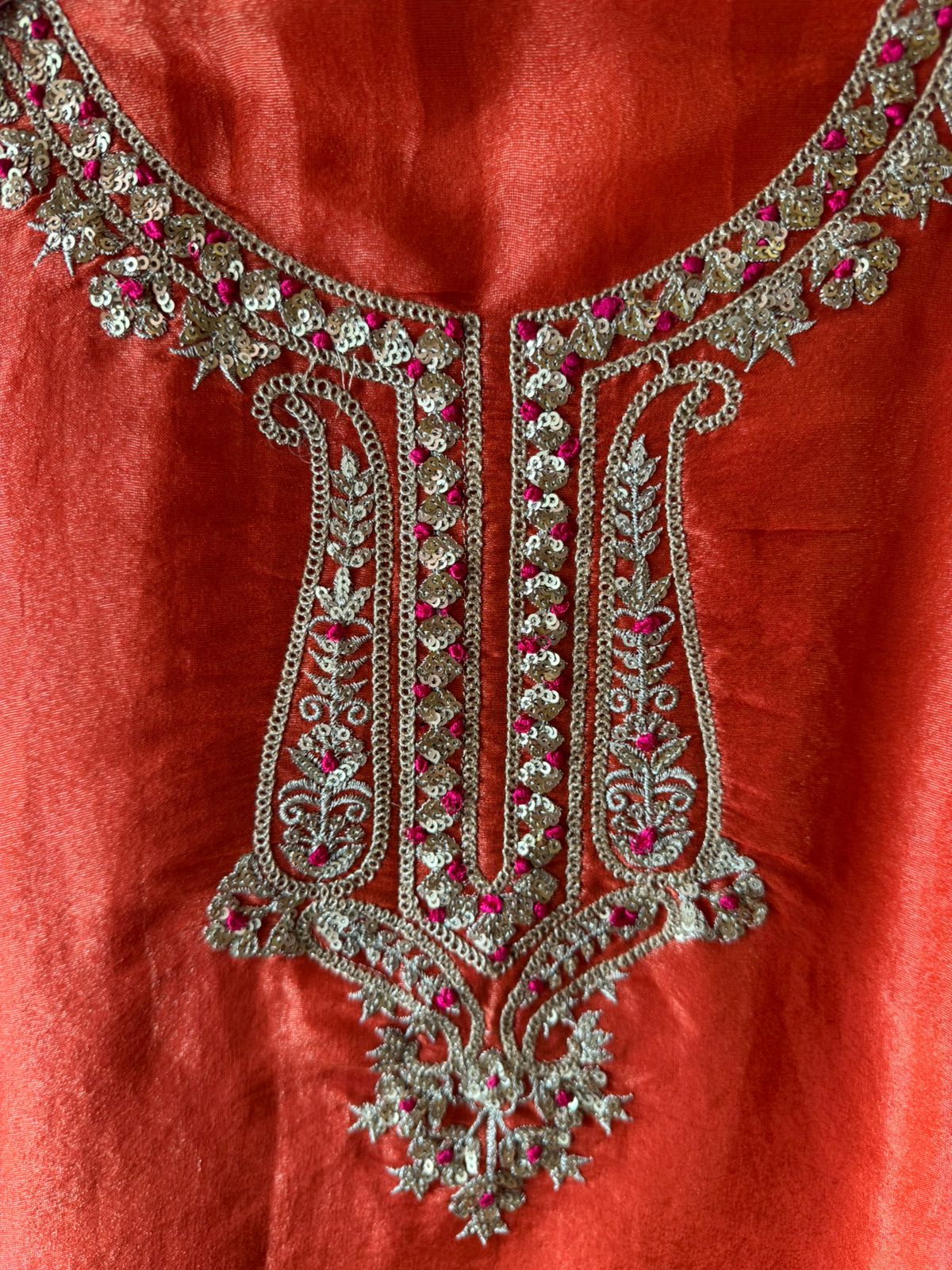 Pure 100% soft  tissue Unstitched shirt