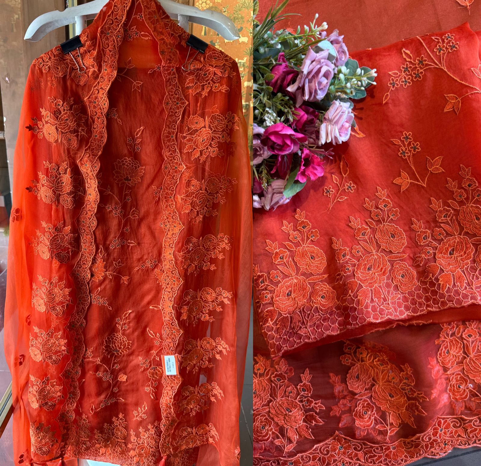 Lightweight sheer organza