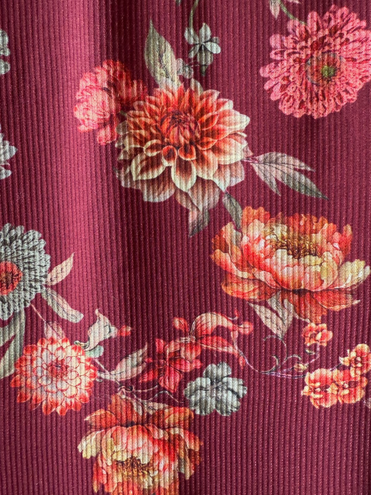 Striped pashmina Floral digital printed pashmina