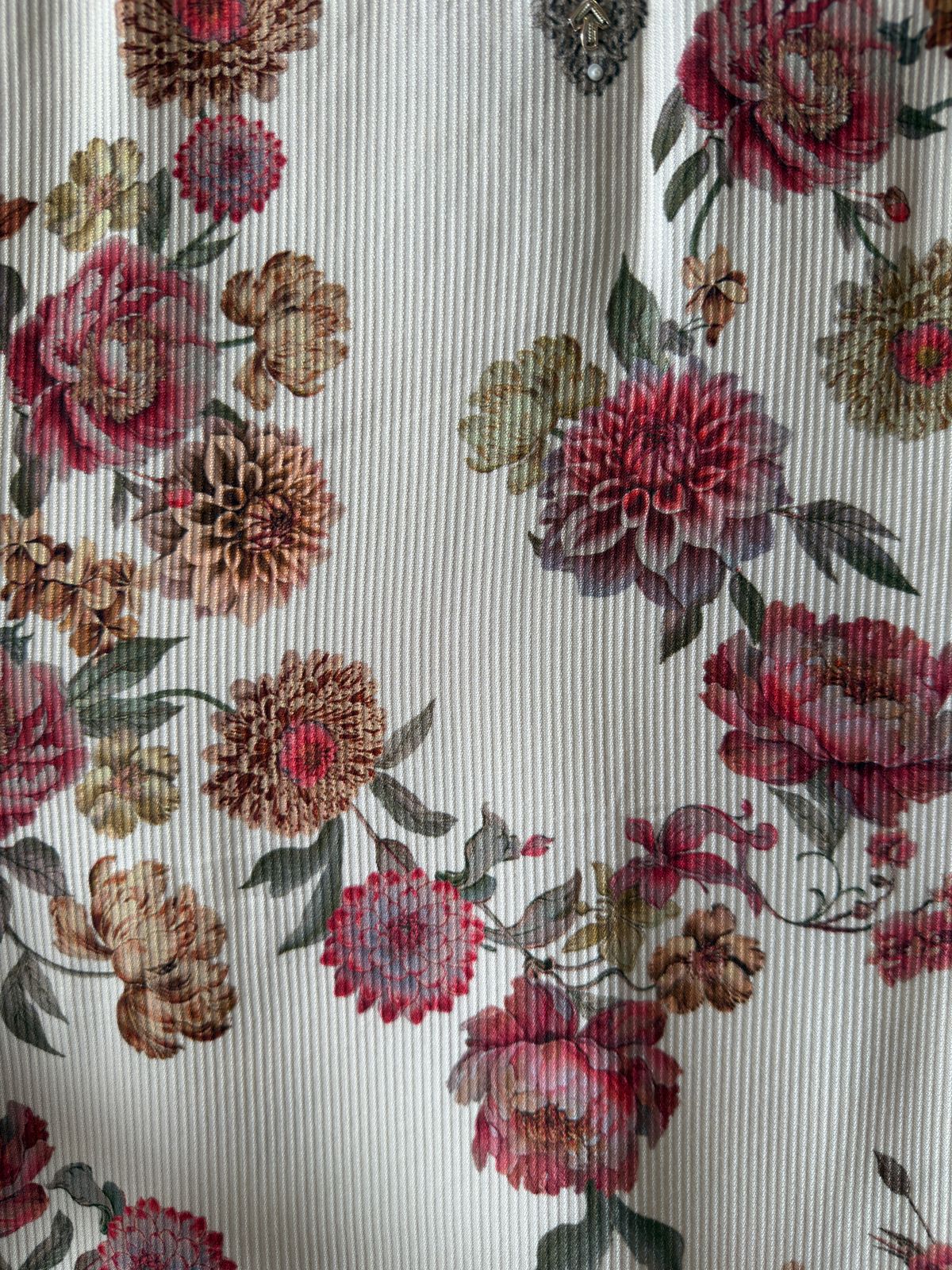 Striped pashmina Floral digital printed pashmina