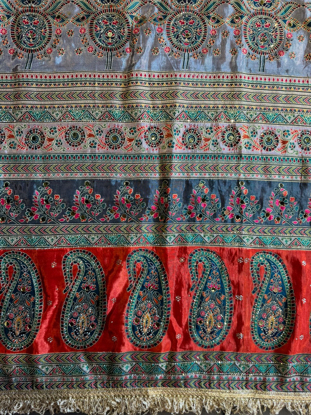 heavily embellished ethnic suit