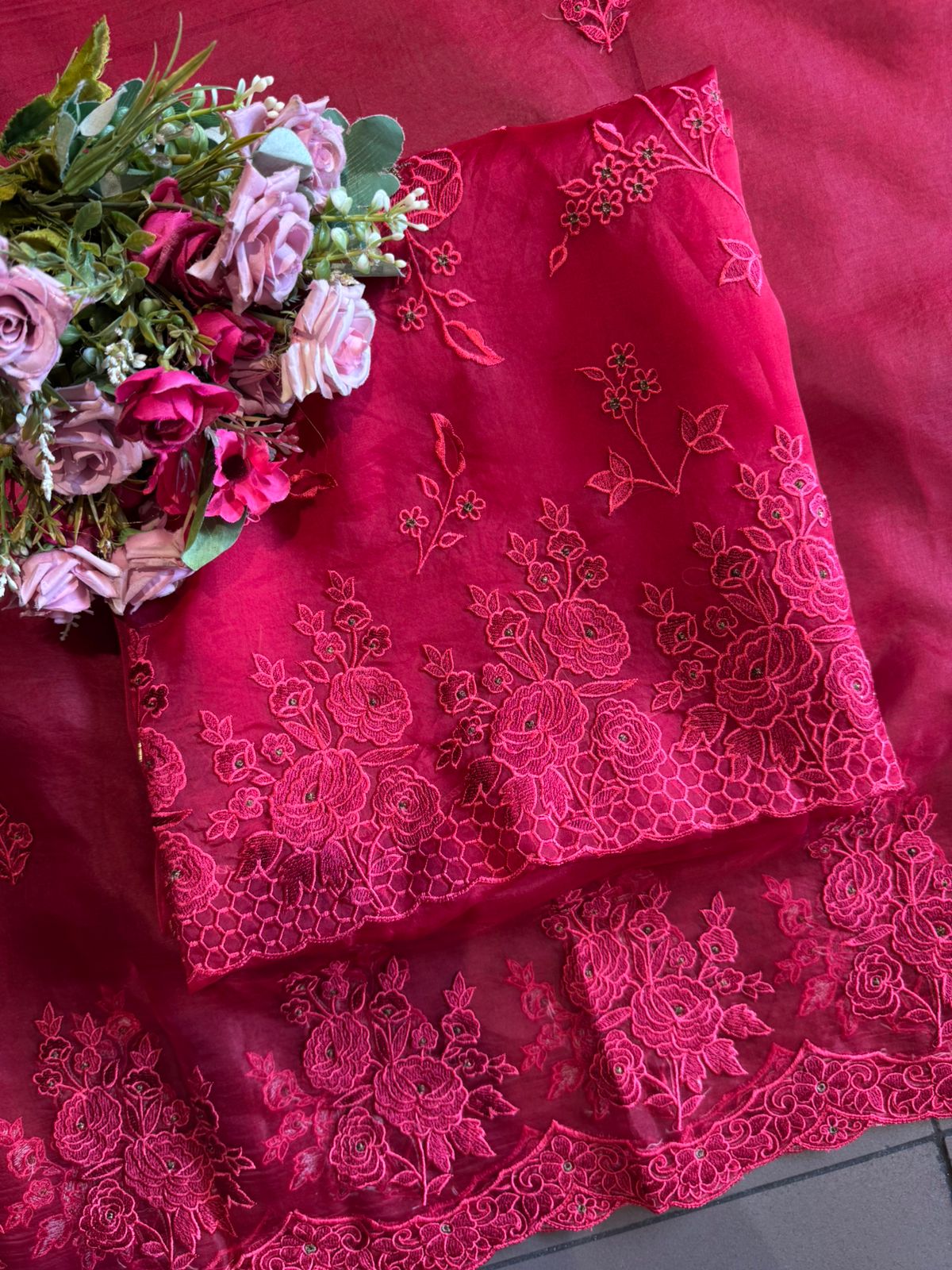 Lightweight sheer organza