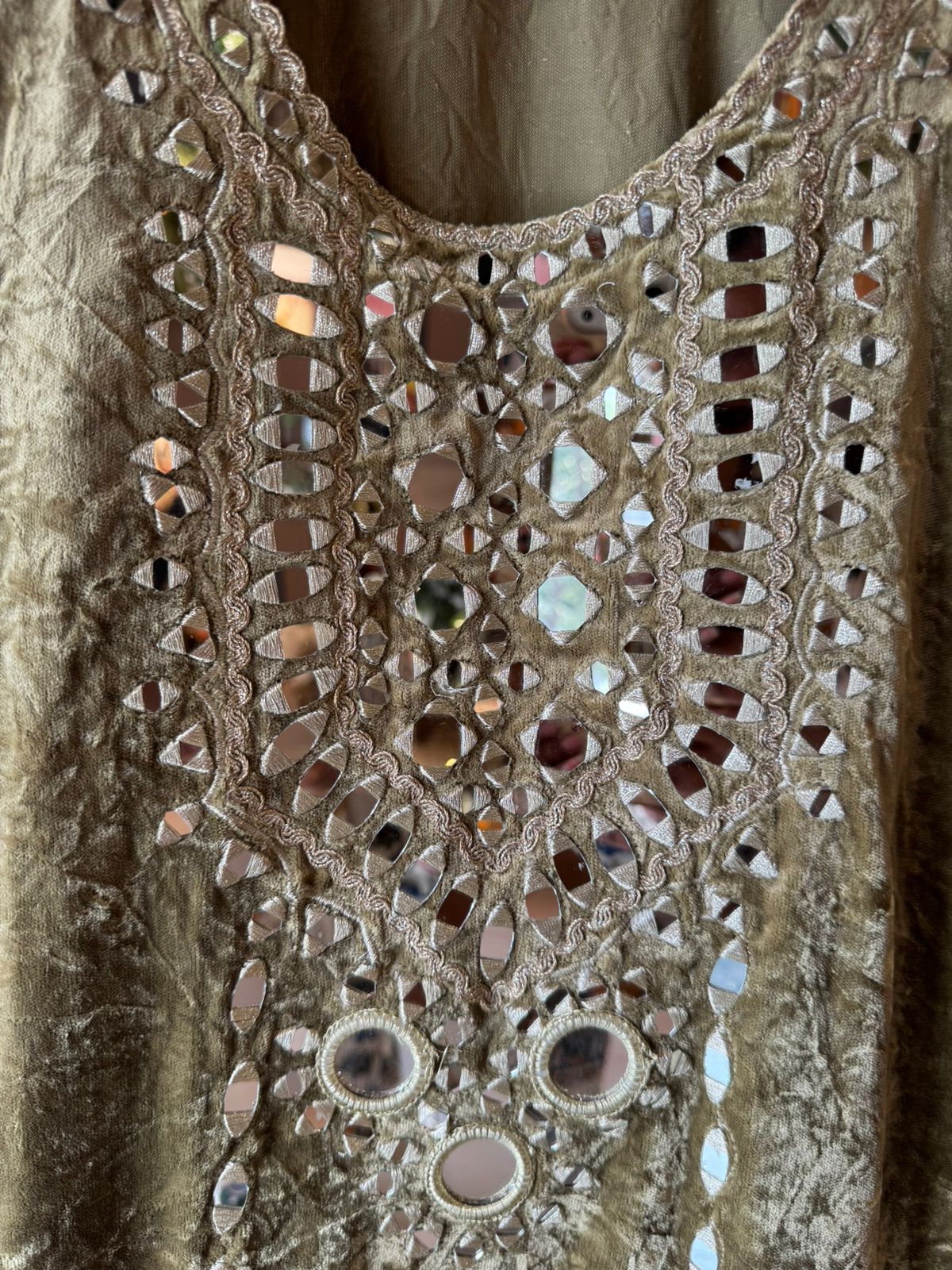 Velvet Coord sets with mirror work