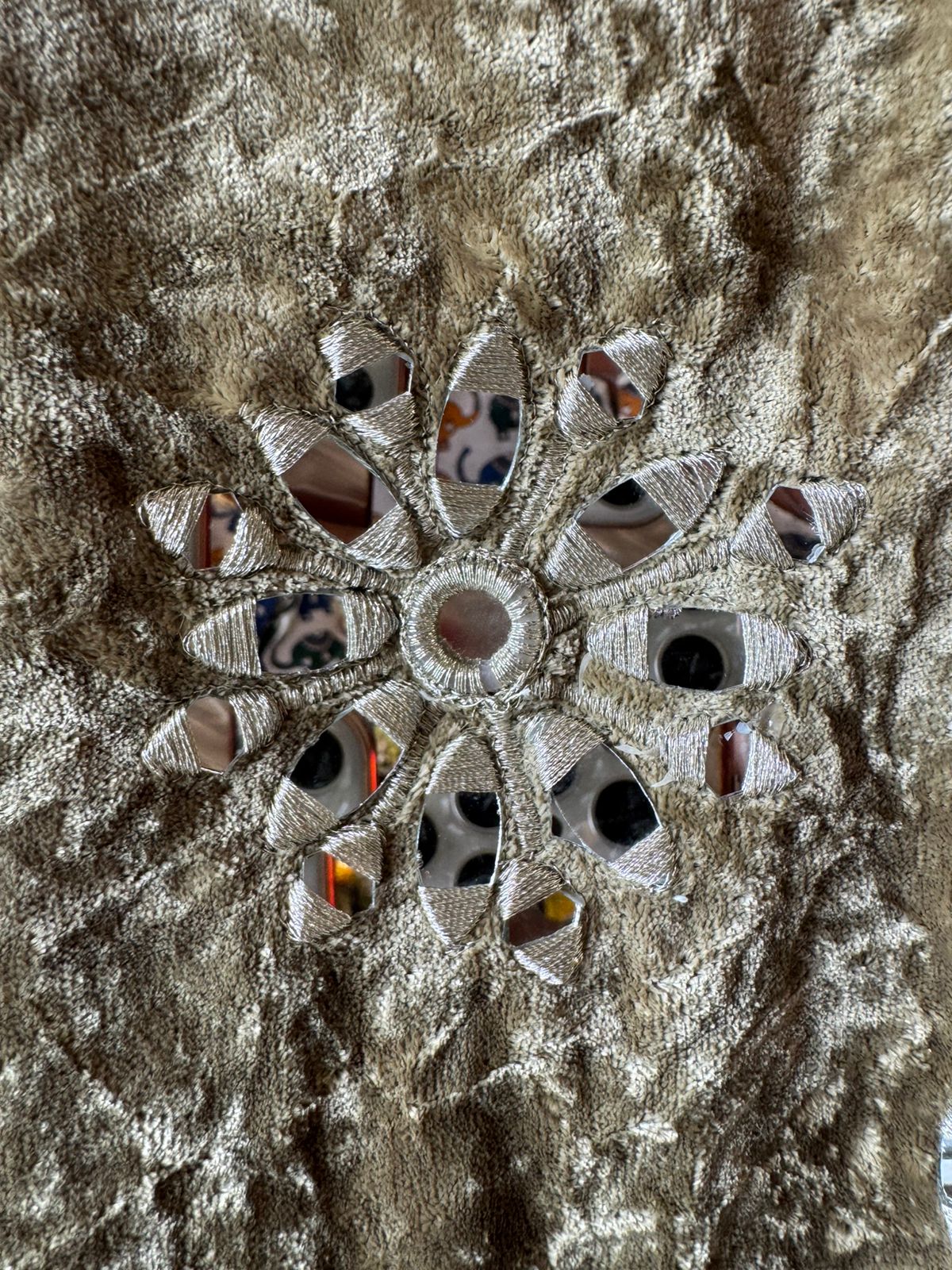 Velvet Coord sets with mirror work