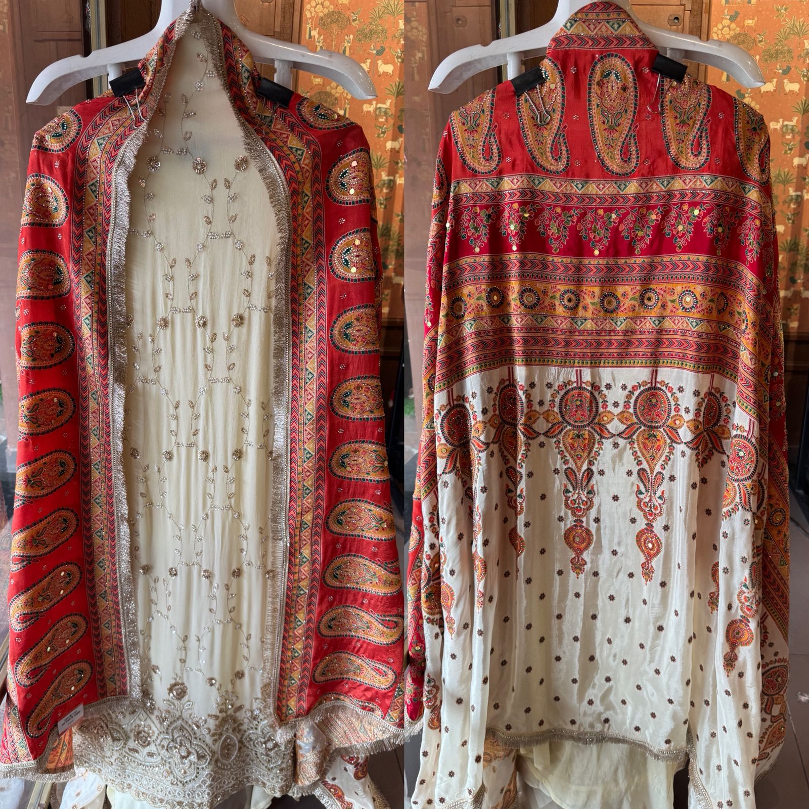 heavily embellished ethnic suit