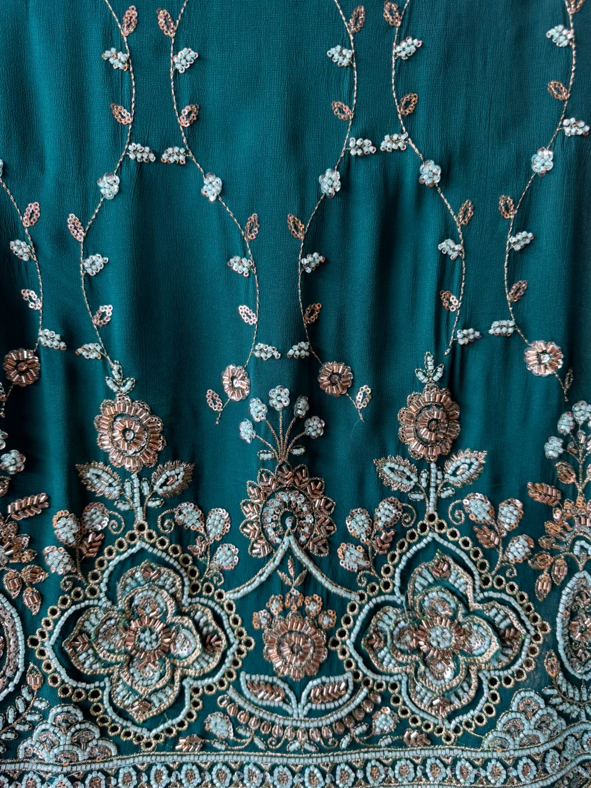 heavily embellished ethnic suit