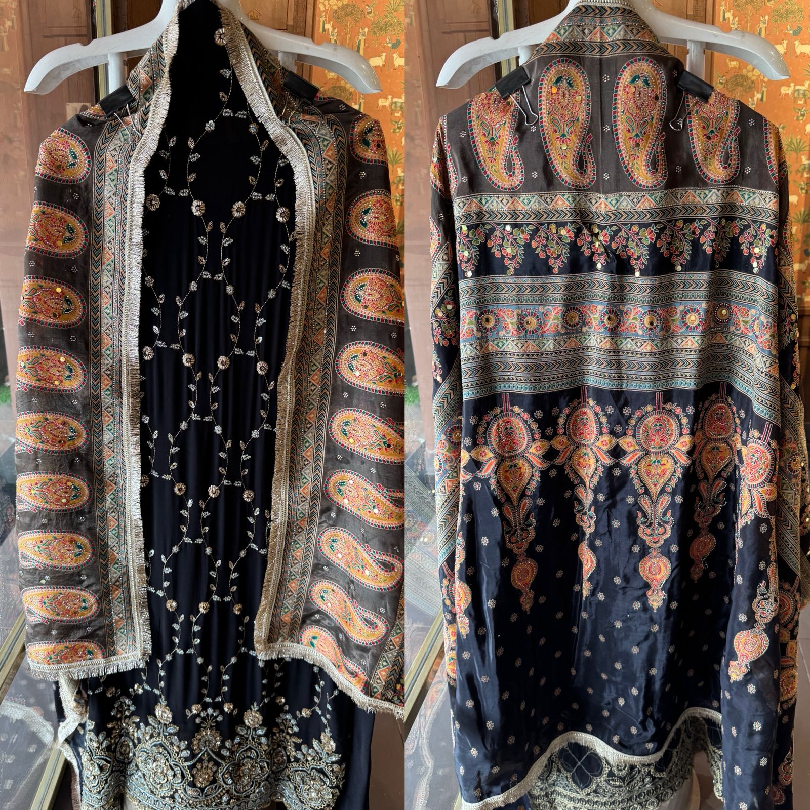 heavily embellished ethnic suit