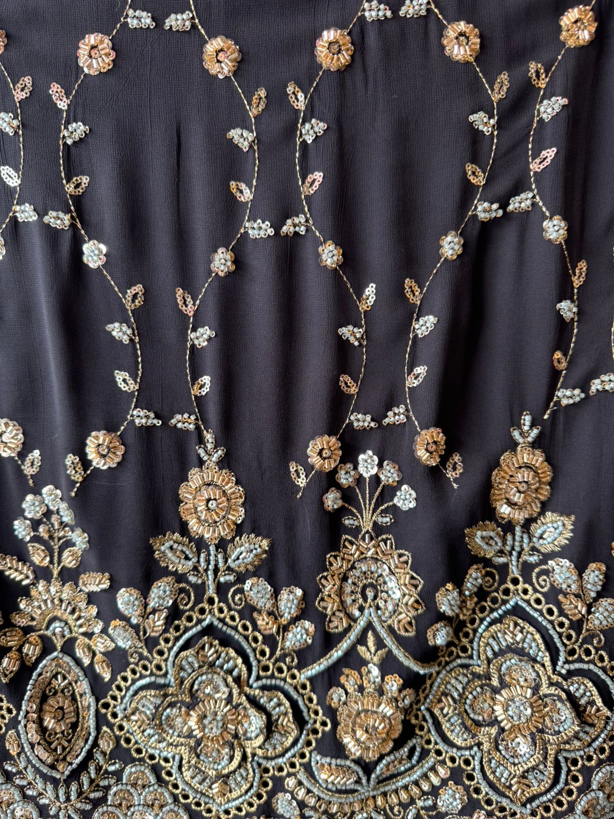 heavily embellished ethnic suit