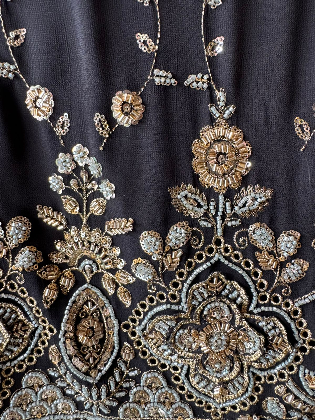 heavily embellished ethnic suit