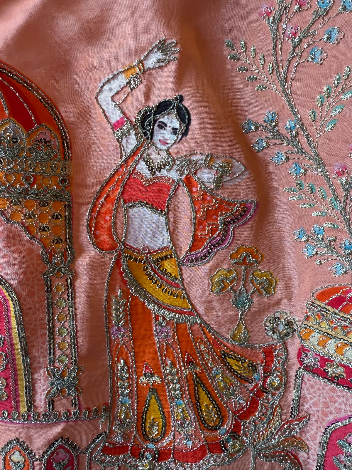 Ombré shaded Pure crepe