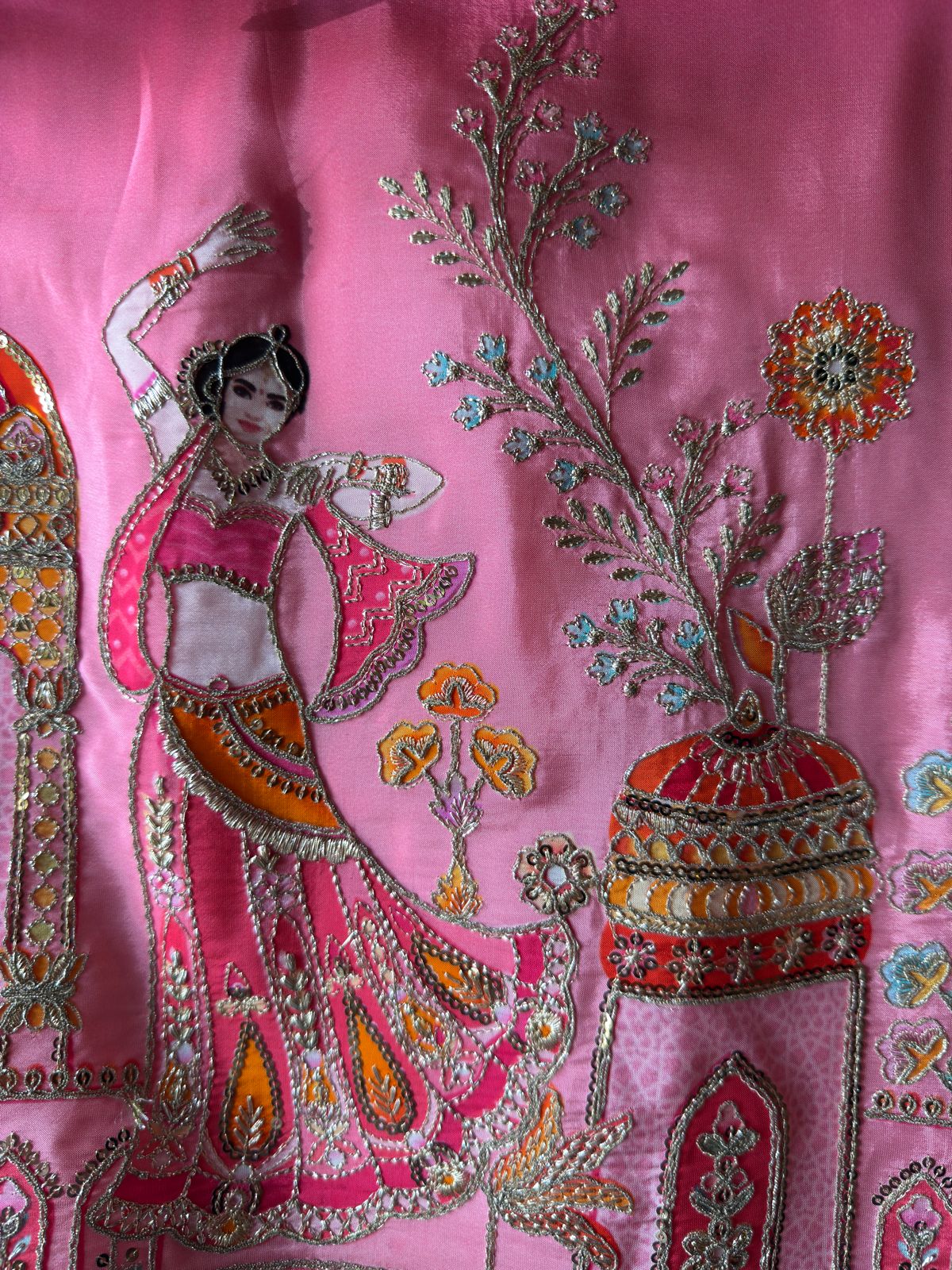 Ombré shaded Pure crepe