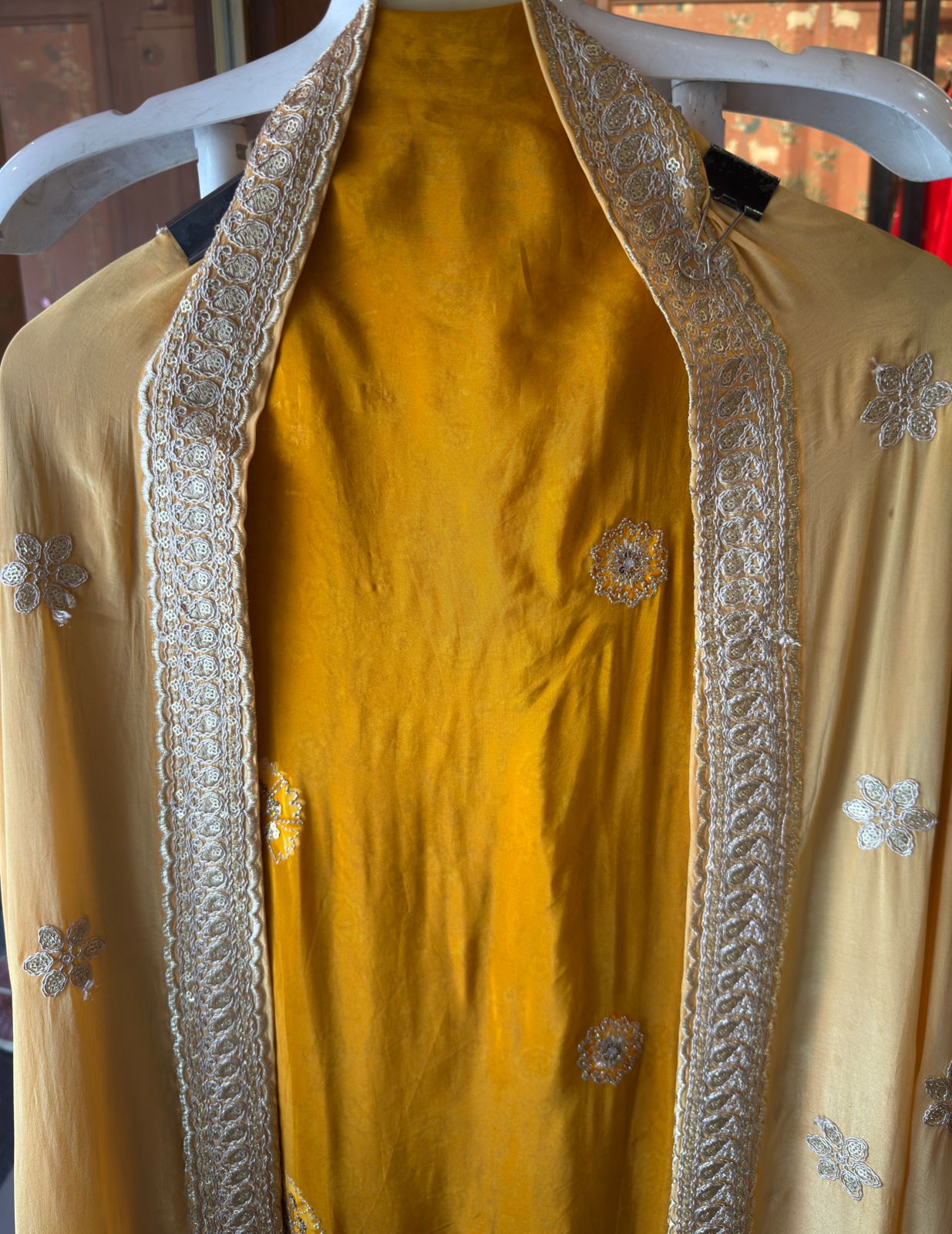 Ombré shaded Pure crepe