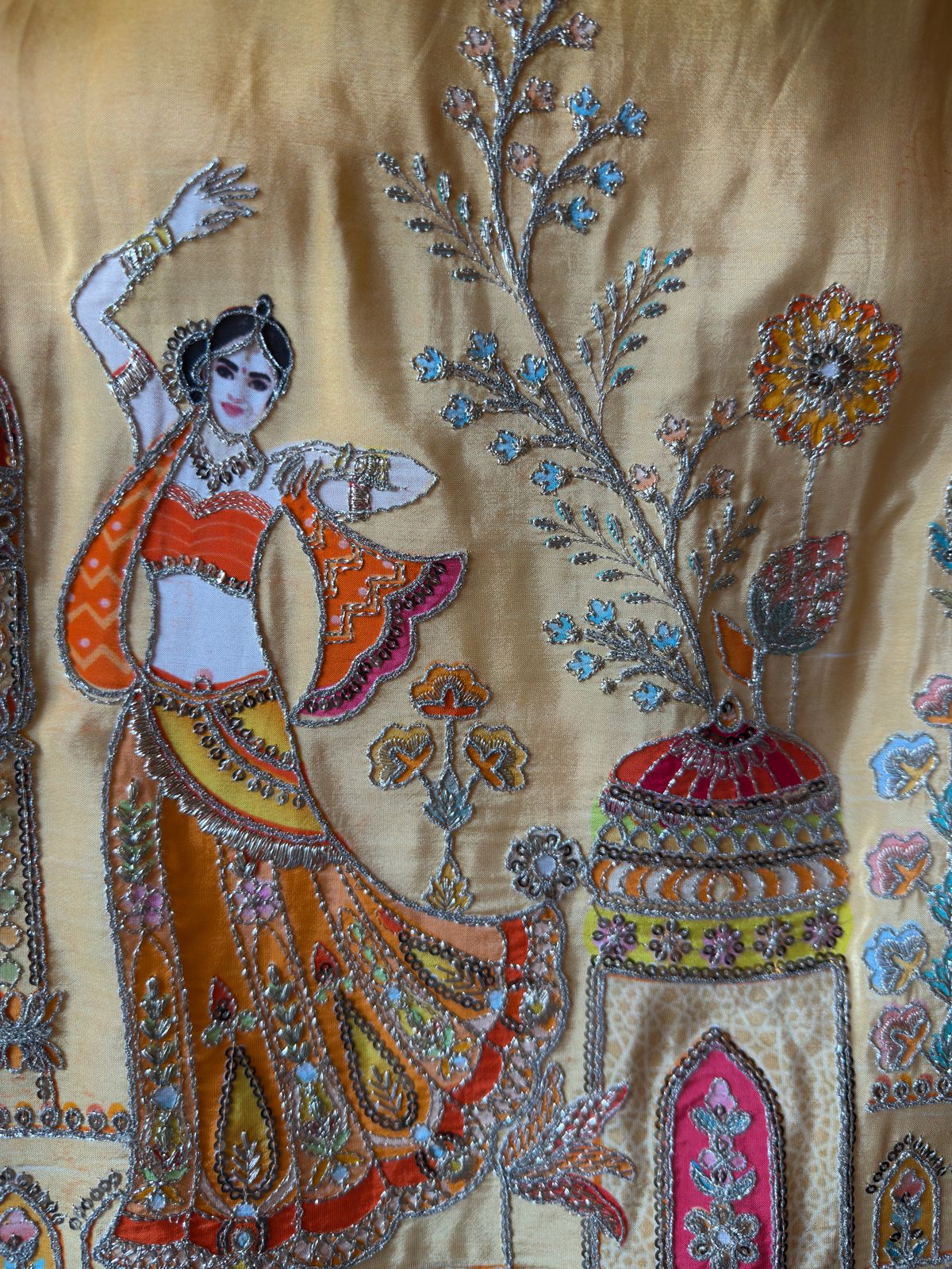 Ombré shaded Pure crepe