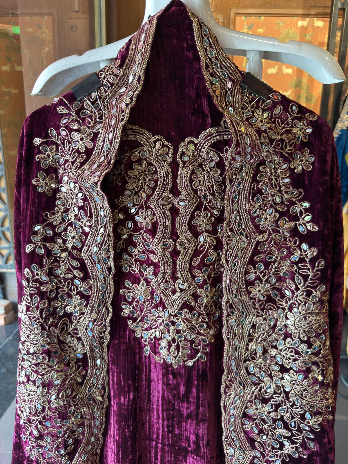 Crushed Velvet Unstitched Suits