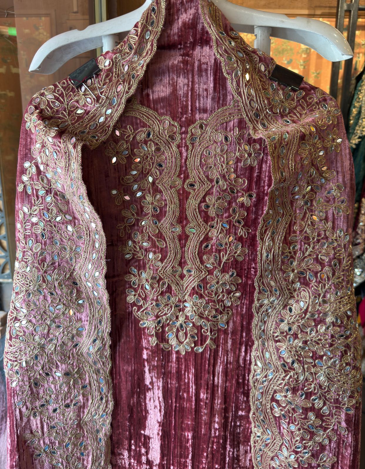 Crushed Velvet Unstitched Suits