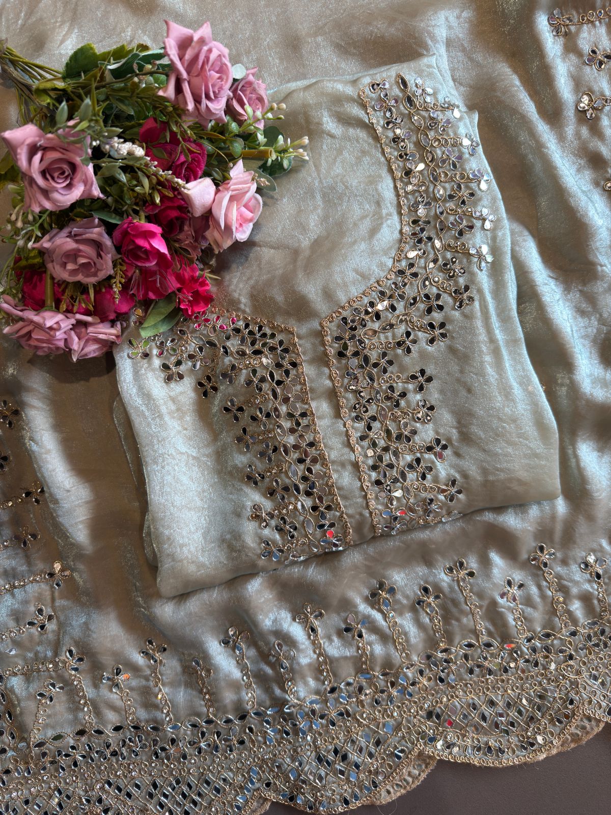 Pure glass tissue shirt