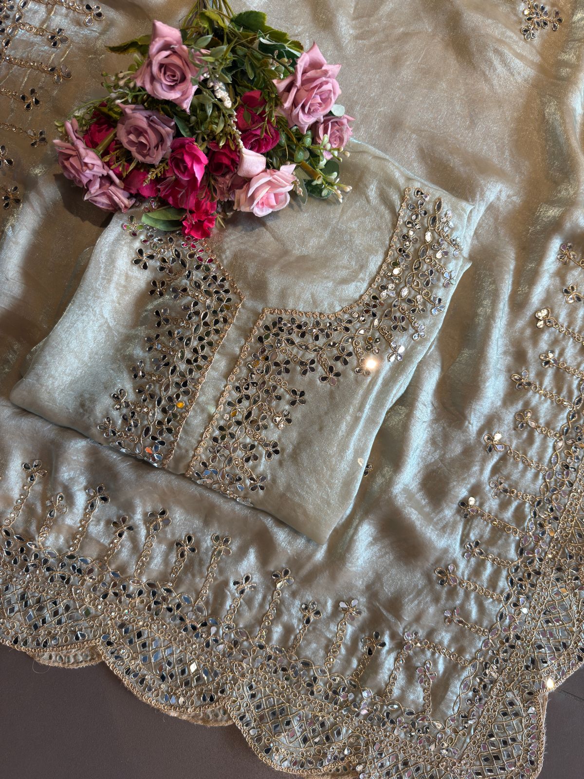 Pure glass tissue shirt