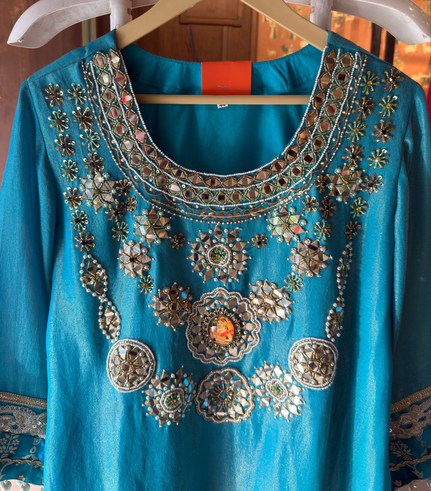 Partywear Coord Set with brocade pants