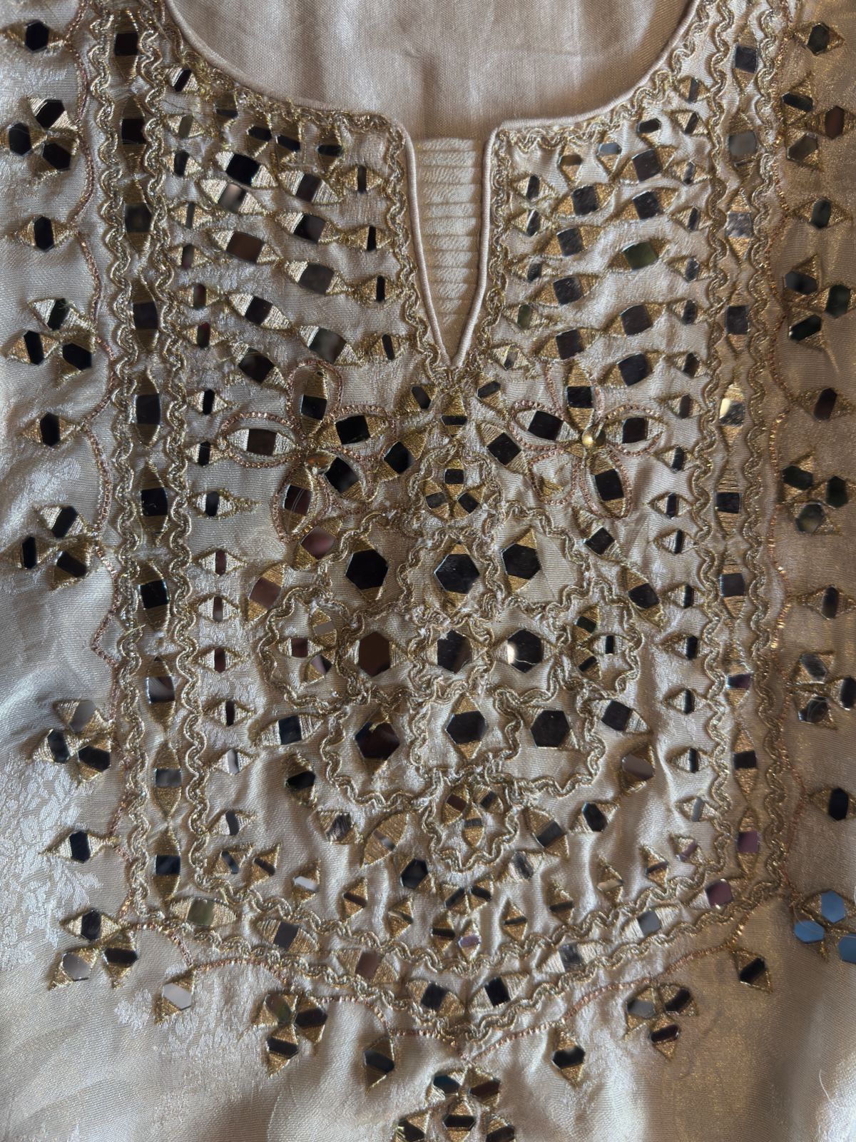 Sharara set on pure Self woven tissue