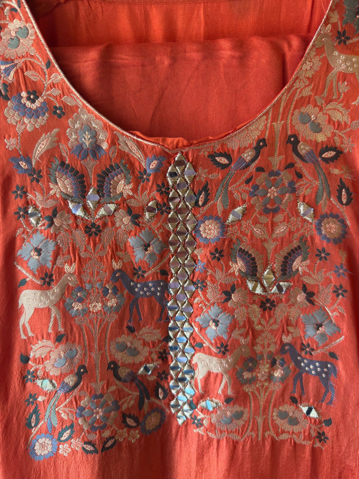 Traditional handwoven silk outfit