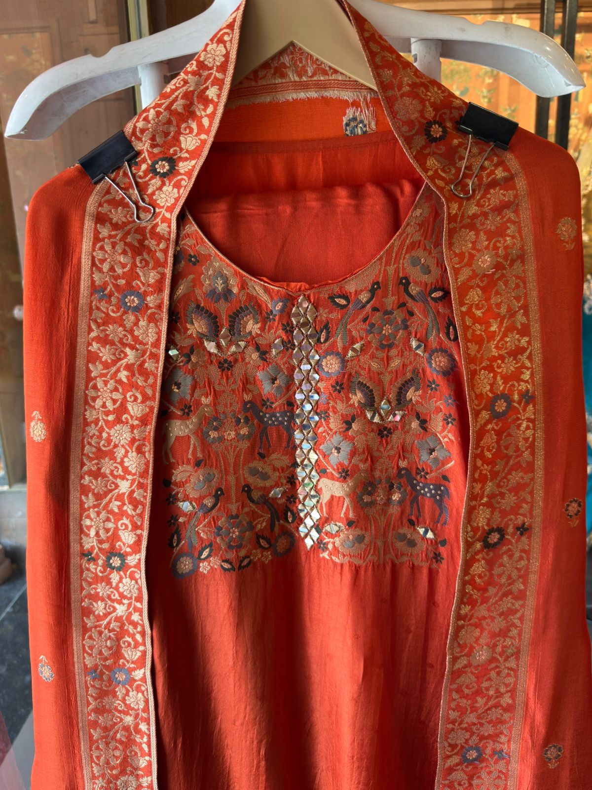 Traditional handwoven silk outfit