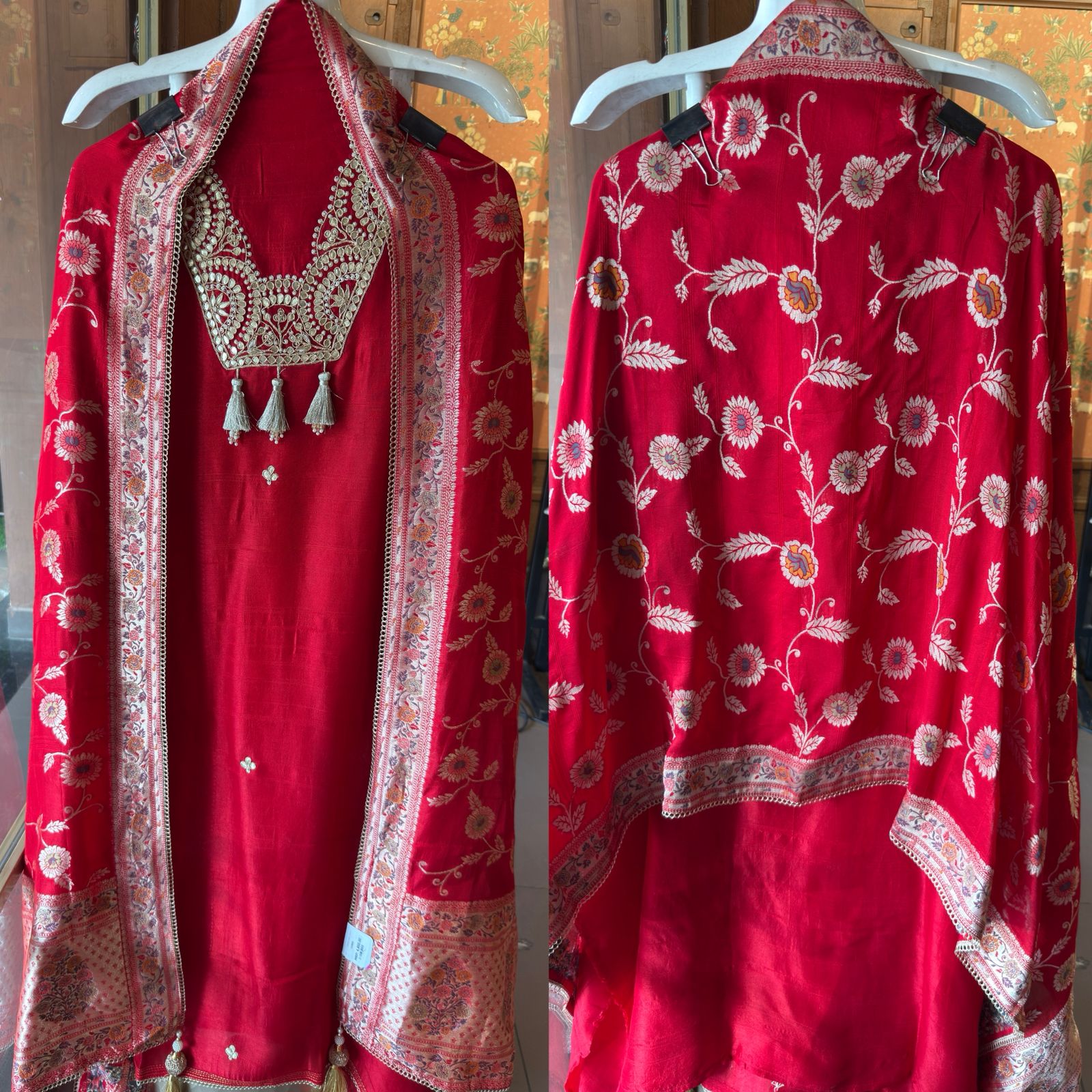 Beautiful ethnic unstitched suit