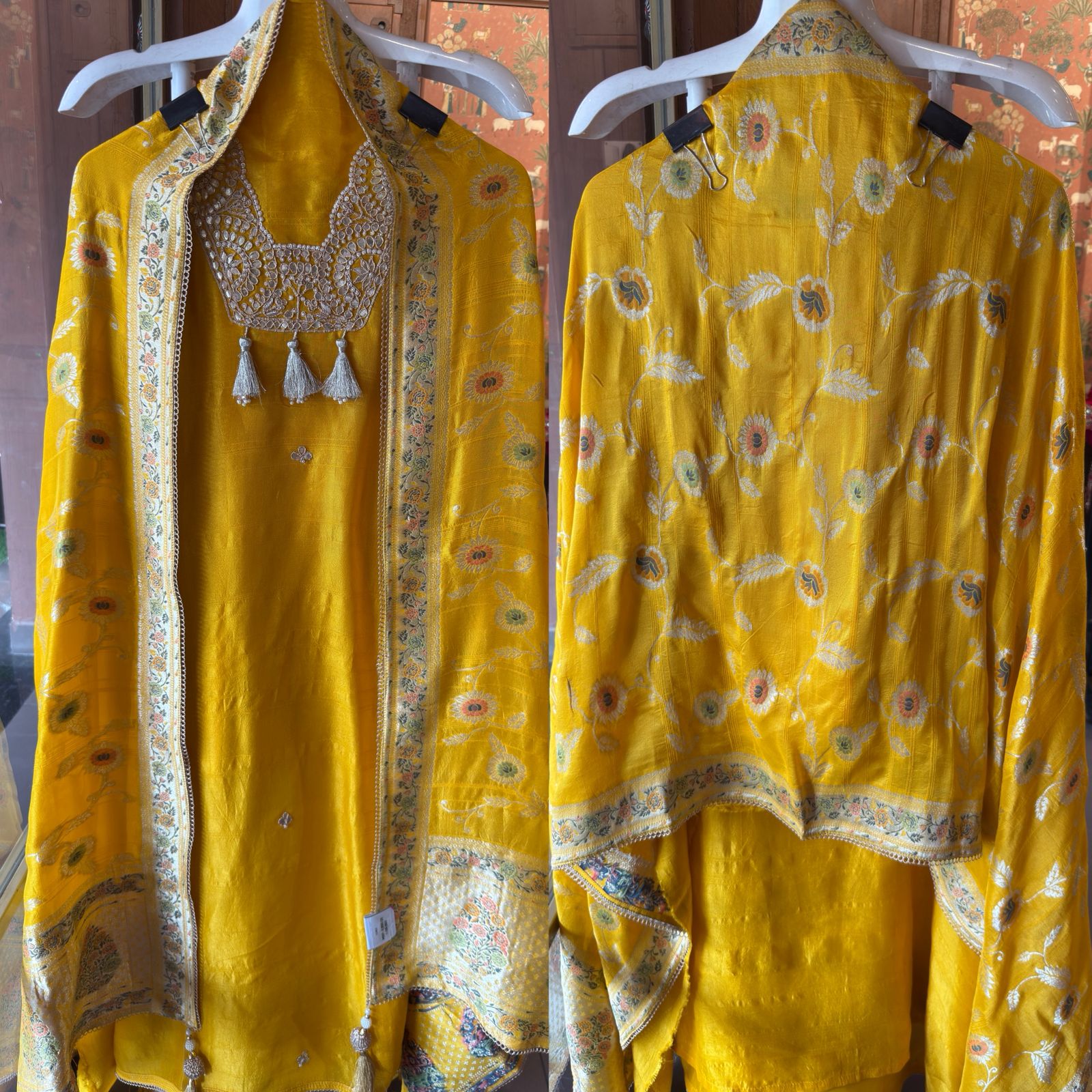 Beautiful ethnic unstitched suit