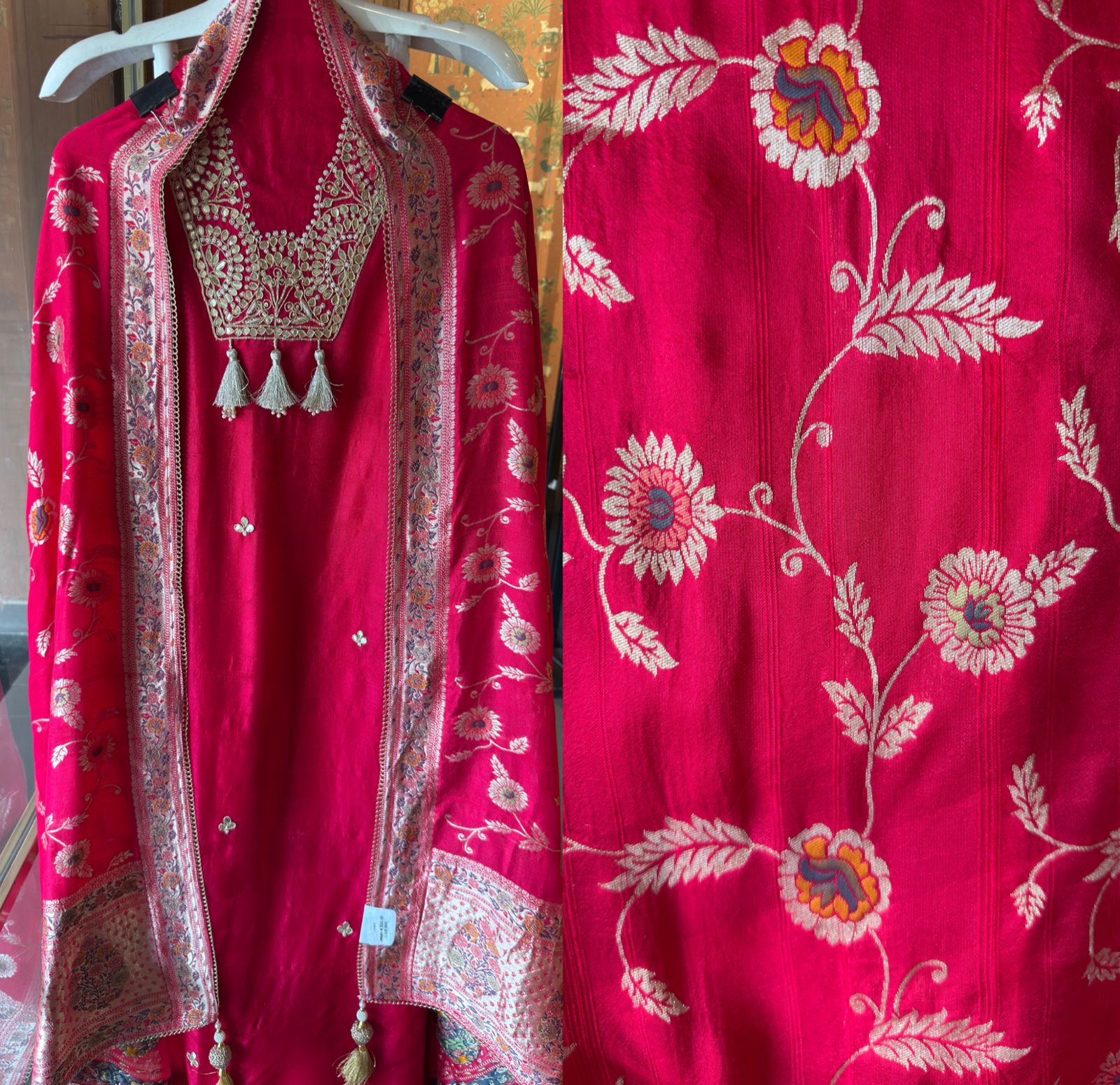 Beautiful ethnic unstitched suit