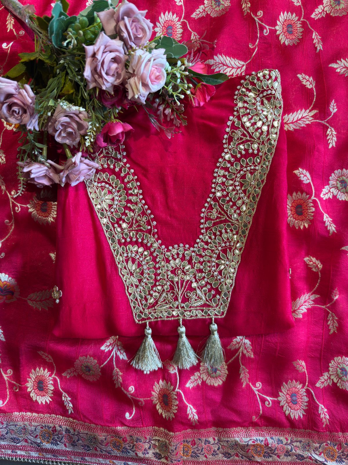 Beautiful ethnic unstitched suit