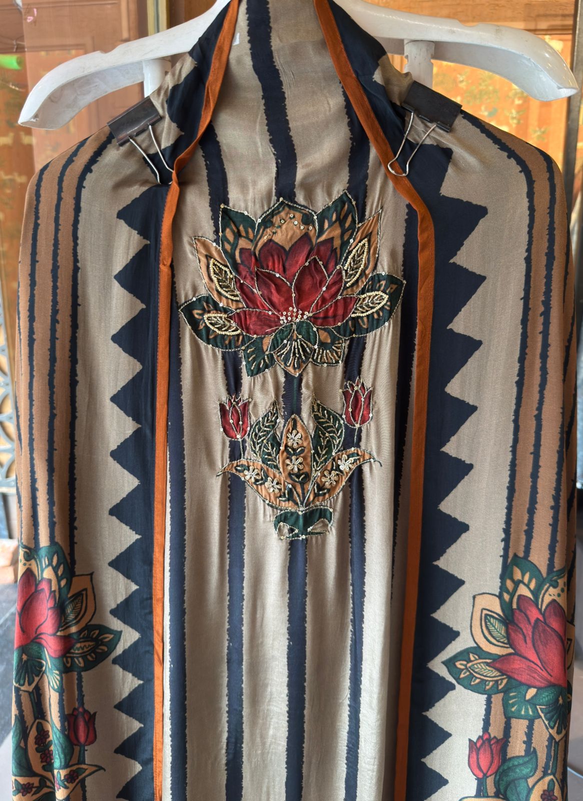 Artistic Bronze-Beauty Crepe Ensemble