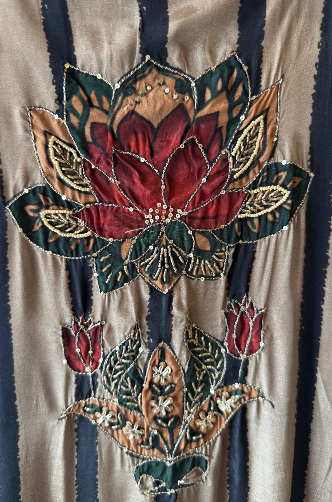 Artistic Bronze-Beauty Crepe Ensemble