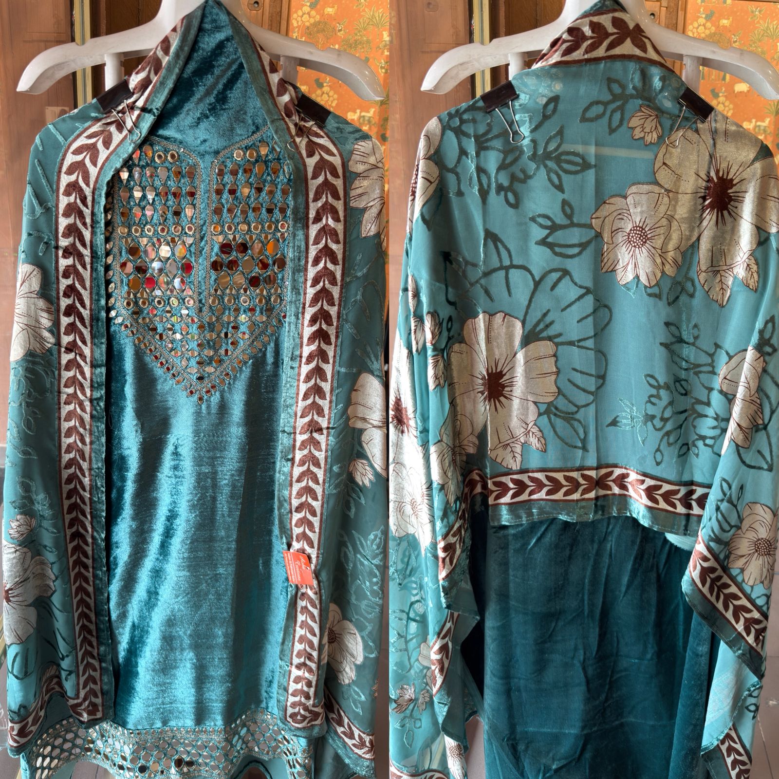 VELVET WITH BRASSO SHAWLS