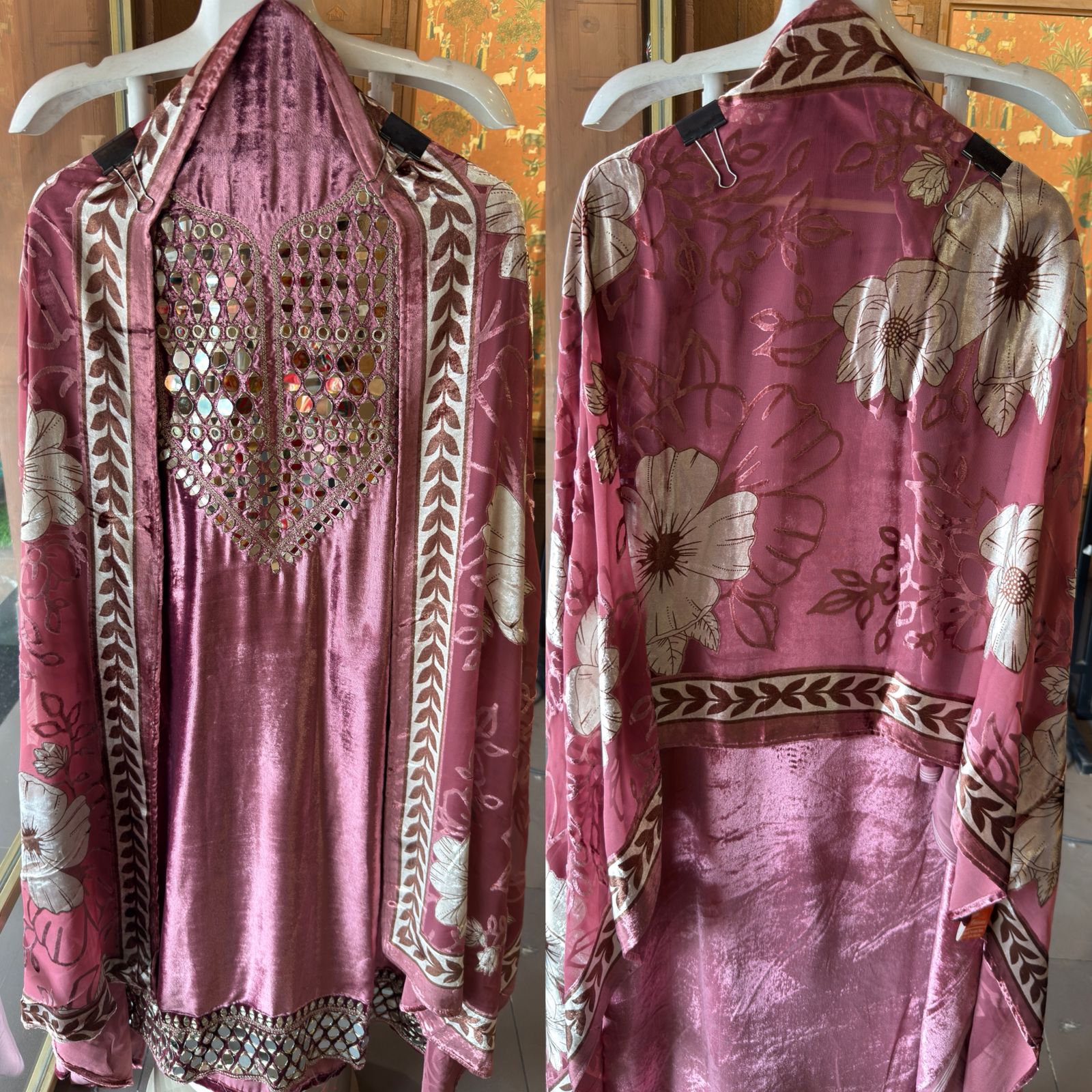 VELVET WITH BRASSO SHAWLS