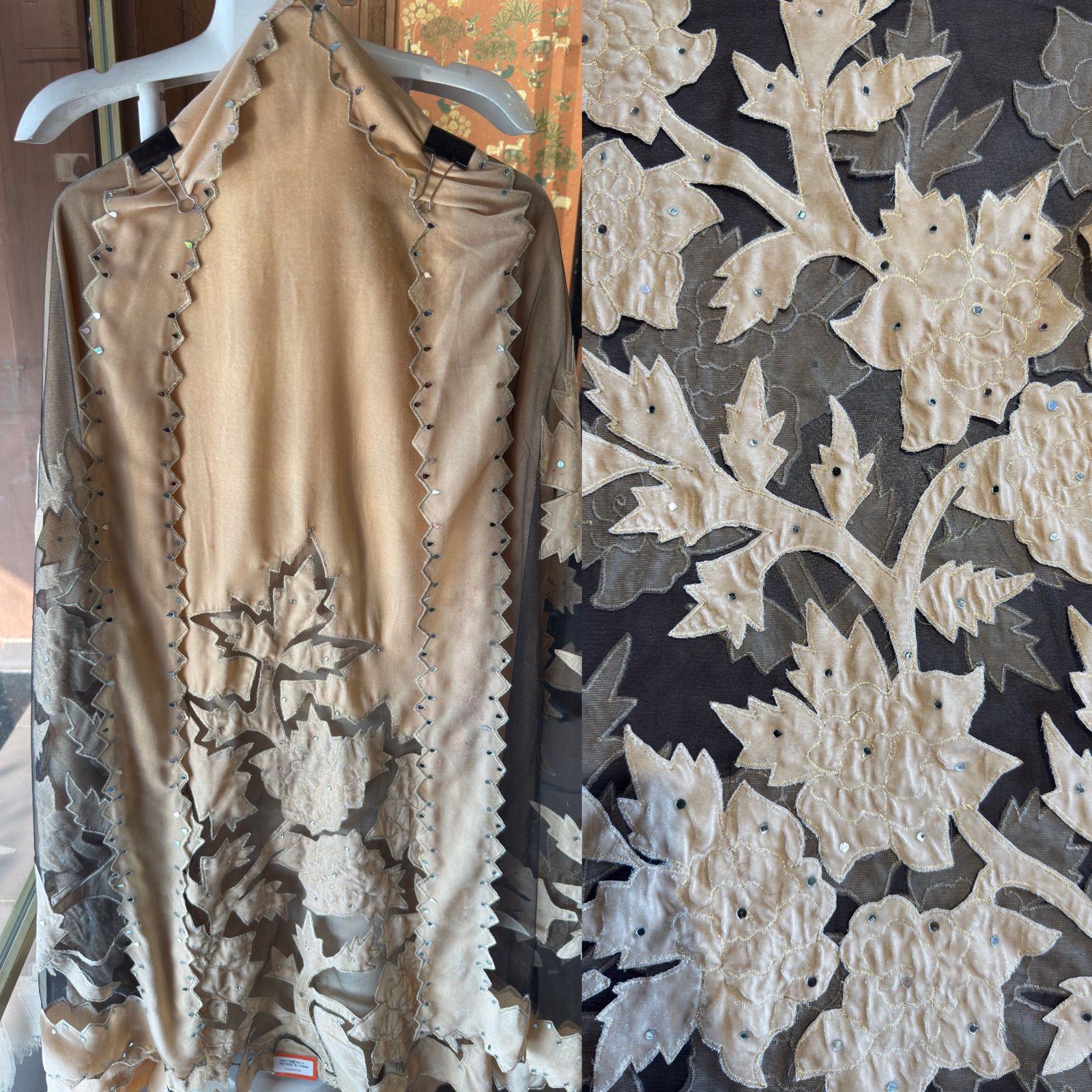 Pure micro velvet unstitched kurta