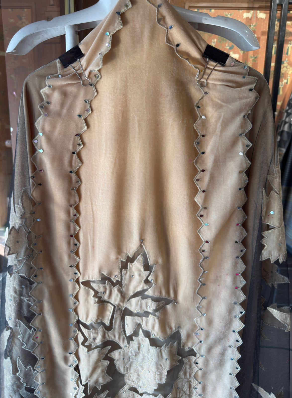 Pure micro velvet unstitched kurta