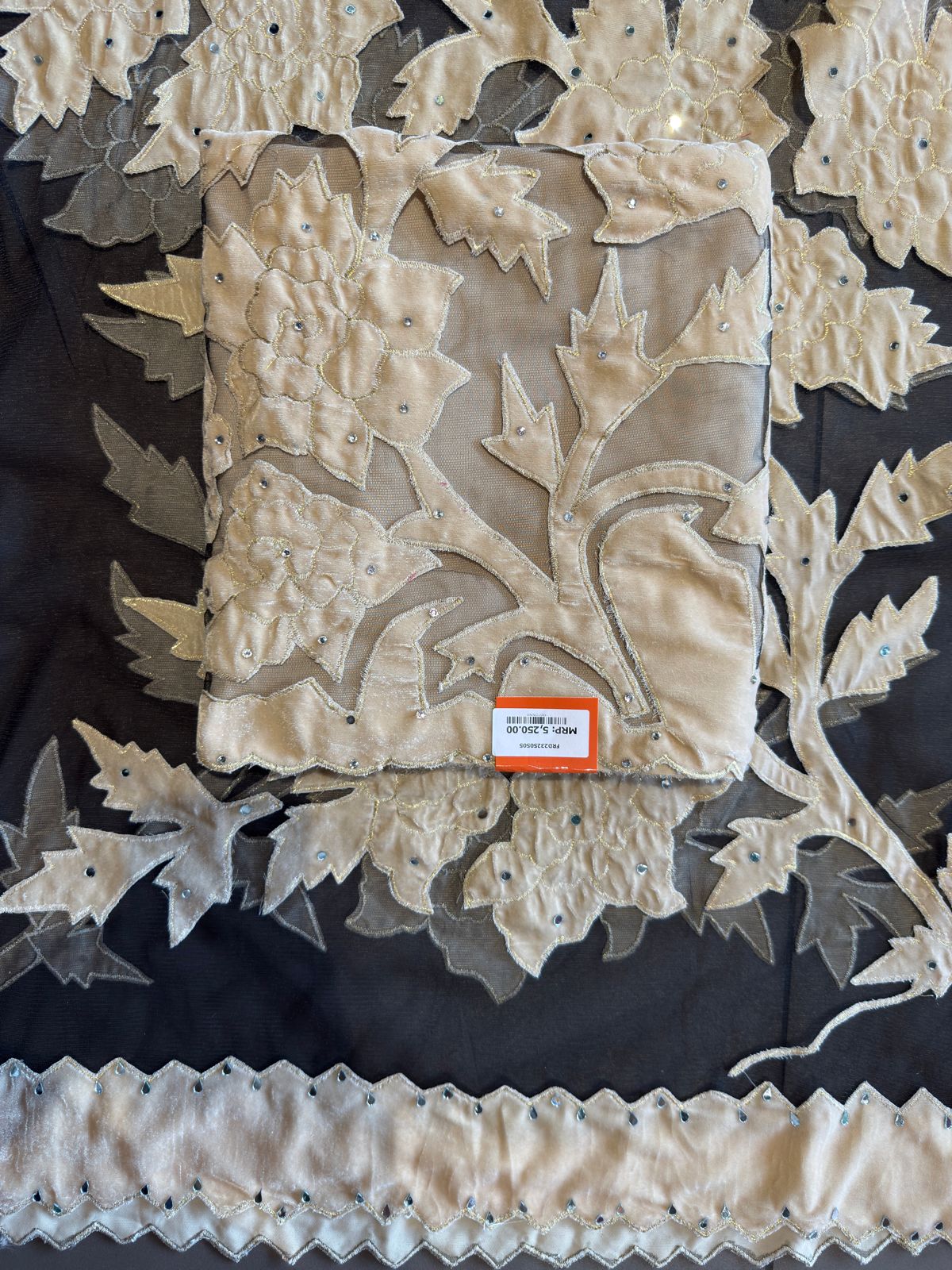 Pure micro velvet unstitched kurta