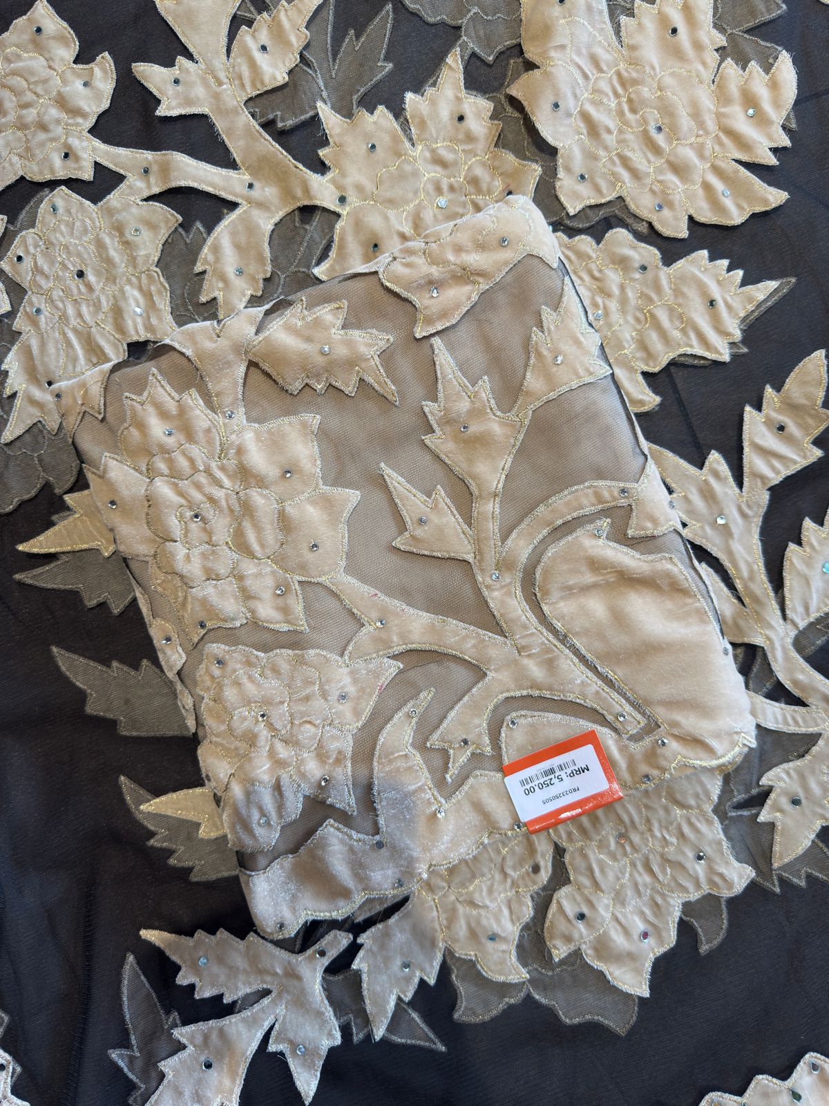 Pure micro velvet unstitched kurta