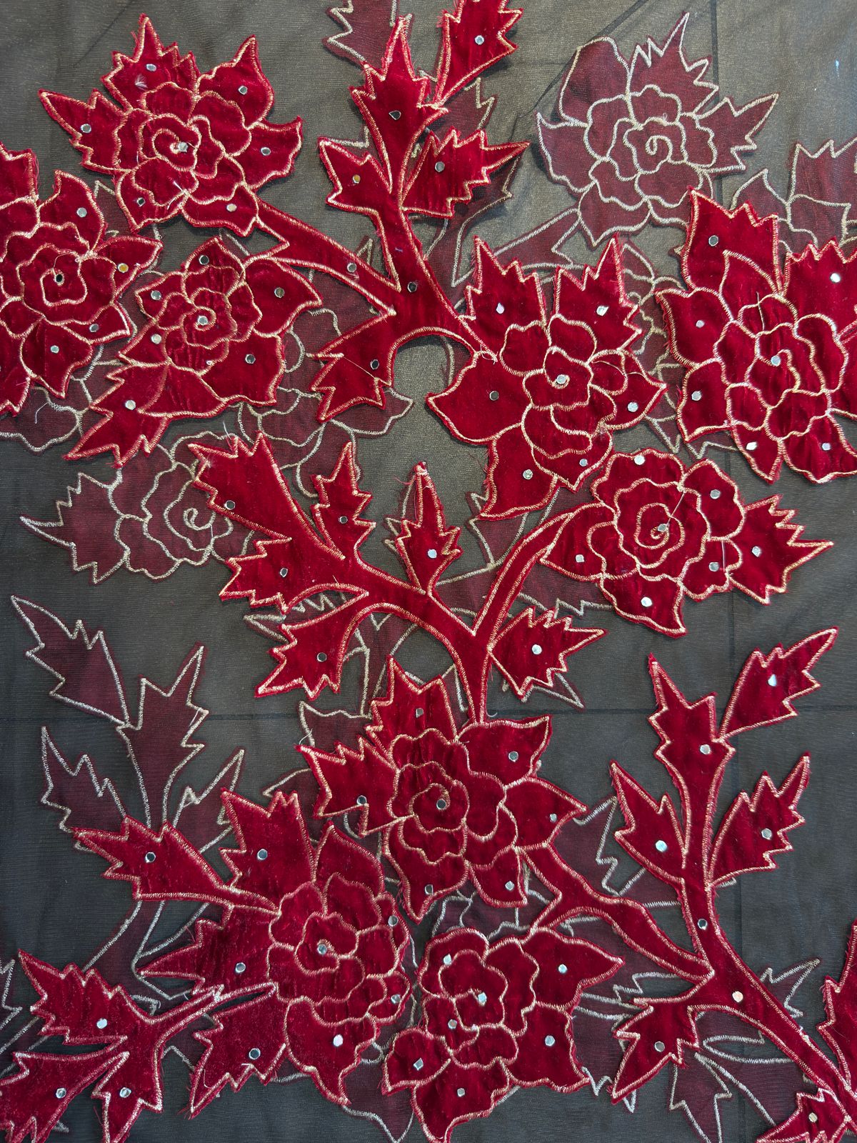 Pure micro velvet unstitched kurta