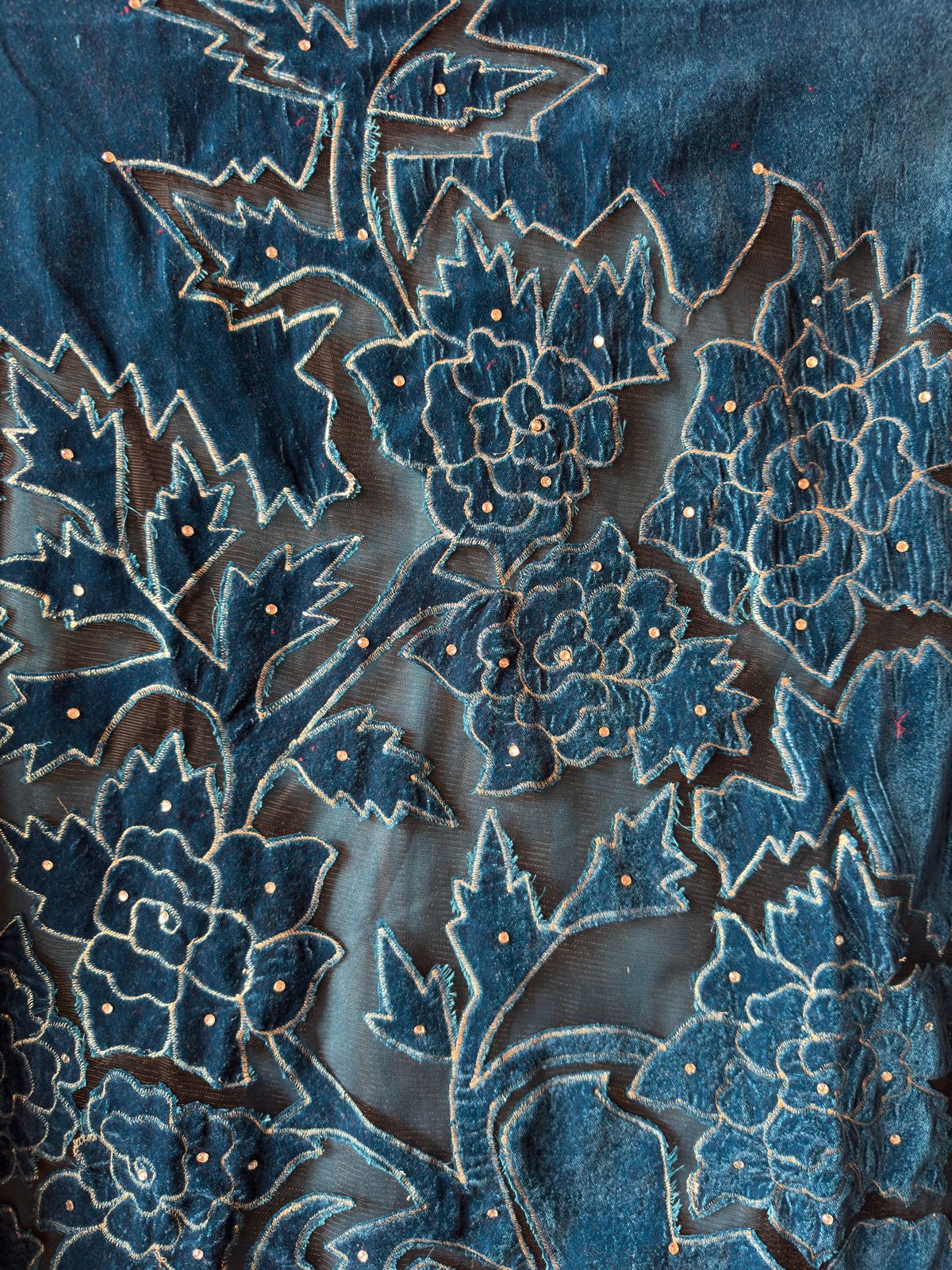 Pure micro velvet unstitched kurta