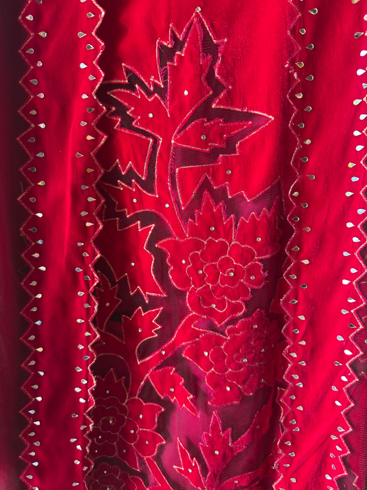 Pure micro velvet unstitched kurta